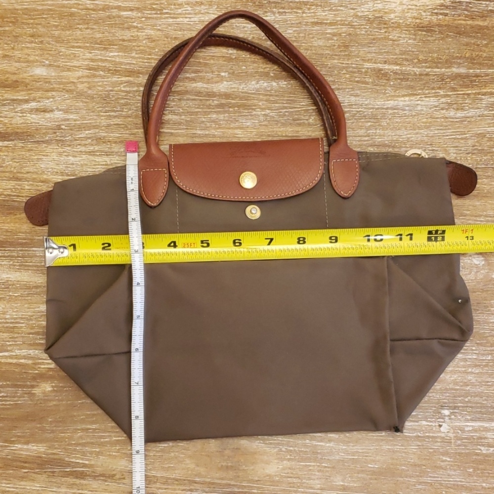Longchamp small olive green tote